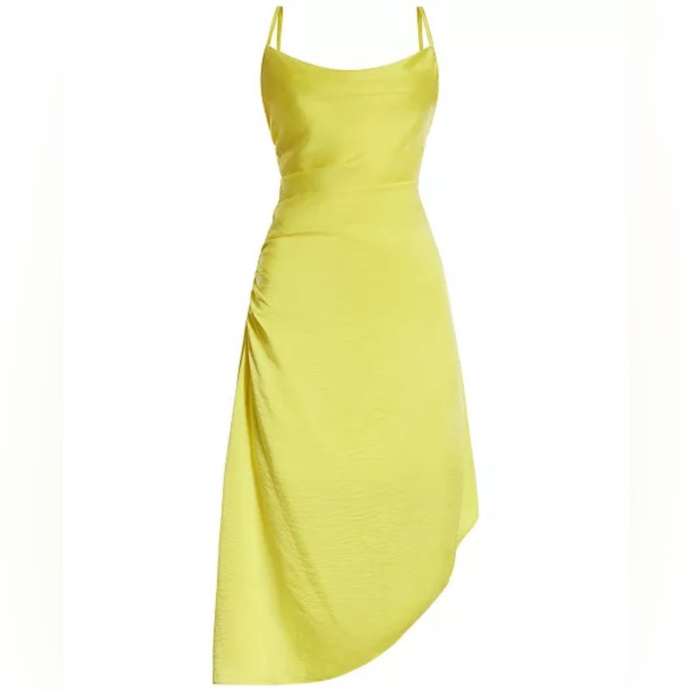 BCBG NEW YORK Women's Cowlneck Sleeveless High-Low Midi Dress size XS